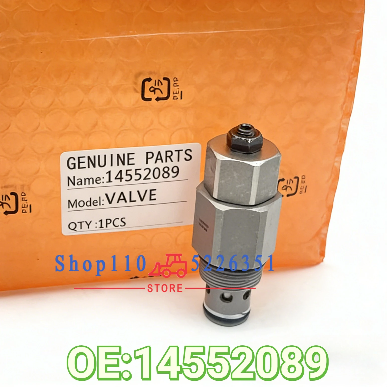 

VOE14552089 EC135B EC140B EC200B EC210B EC240B Relief Valve for Excavator VOE 14552089