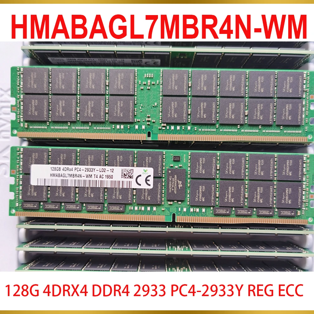 1 Pcs 128GB 128G 4DRX4 DDR4 2933 PC4-2933Y REG ECC LRDIMM RAM For SK Hynix Memory HMABAGL7MBR4N-WM