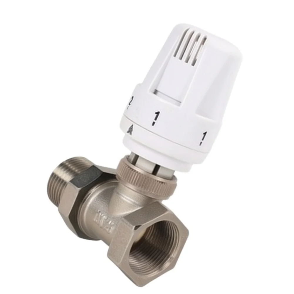 Automatic Radiator Valve for Thermostatic Regulation and For heat Dissipation in Central For heating Systems White
