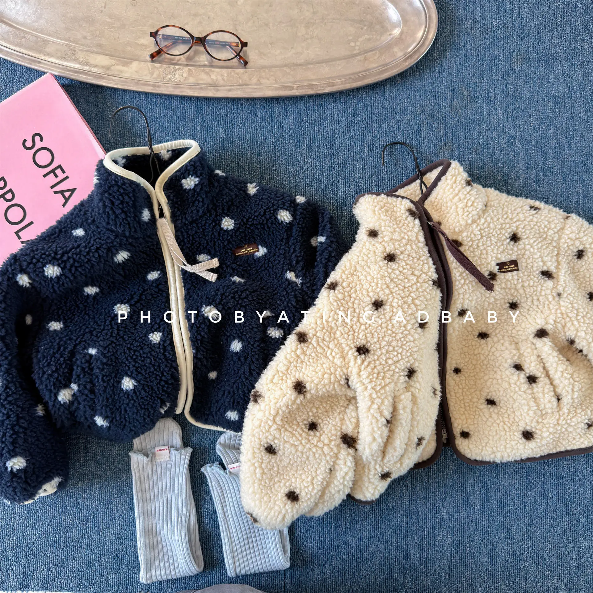 Girls' Coat 2026 Autumn and Winter New Children's Clothing Korean Style Boys and Girls Lamb Plucks Cotton Clothes