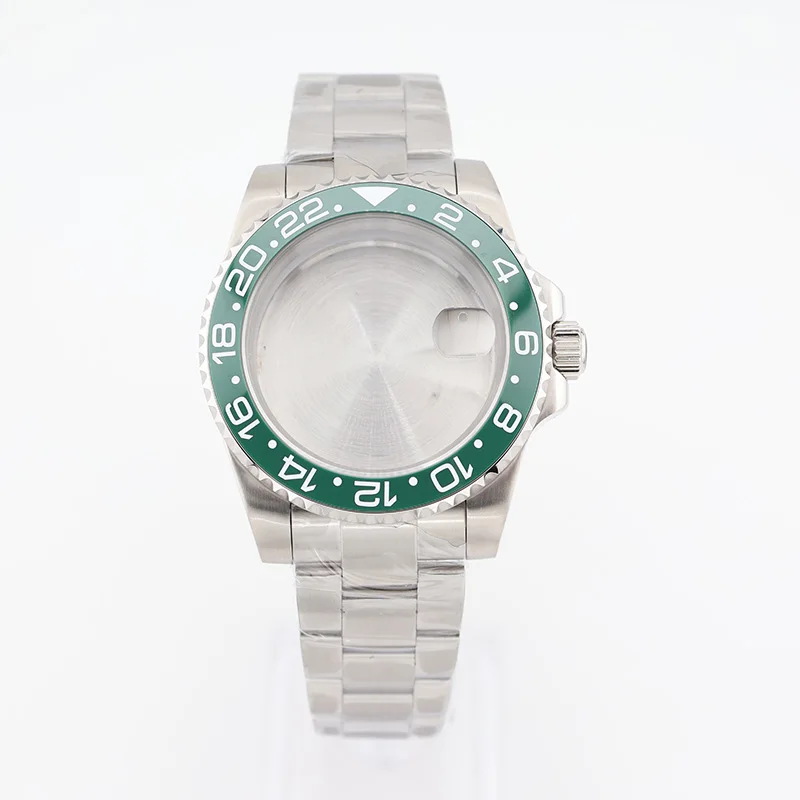 40mm Submariner Black Men's Diving NH34 NH35 NH36 Watch Case for Seiko Gmt Movement Replacement Parts