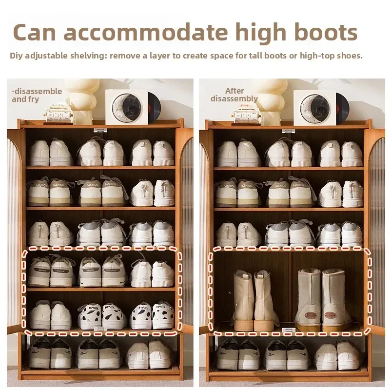 Household GoodsShoe Cabinet Household Door Integrated Multi-layer Simple Entrance Storage Rack