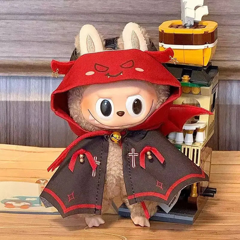 

Labubu Одежда Хэллоуин шаль для 17 см плюшевая кукла одежда аксессуары для косплея игровой дом сменный аксессуар ﻿