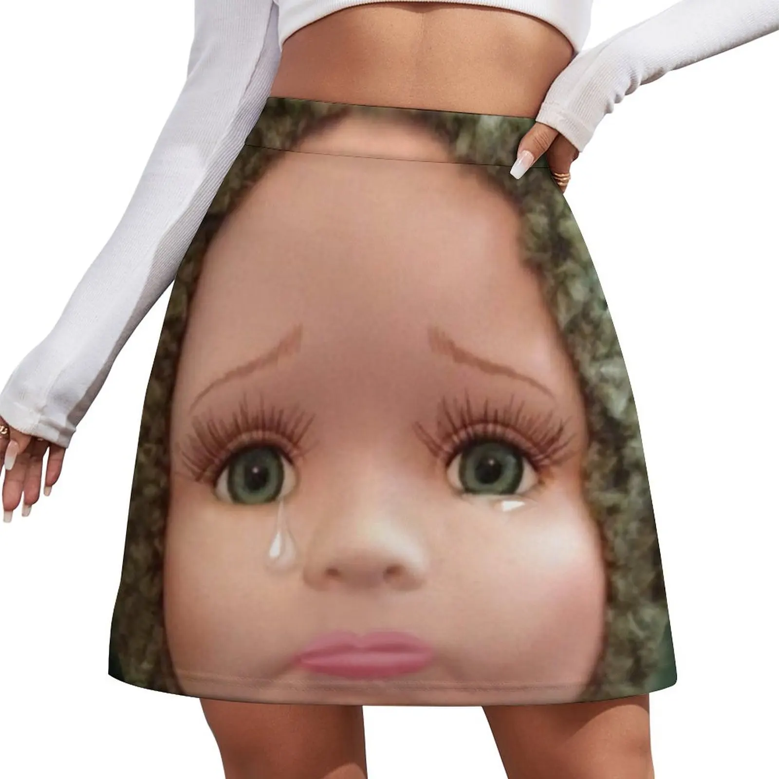 

Мини-юбка в корейском стиле LONELY TEARDROPS...JUST SAY U WILL...PICTURE AND OR CARD, женская одежда 2026 года