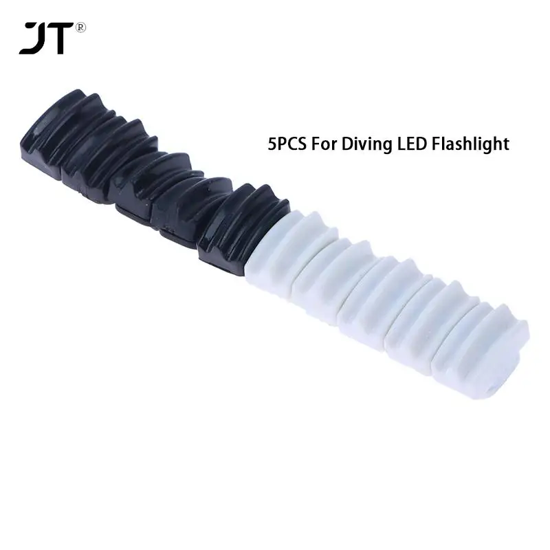 5pcs Switch Suitable For Diving LED Flashlight Dive Torch Lamp Light Underwater Tactical Dive Torch