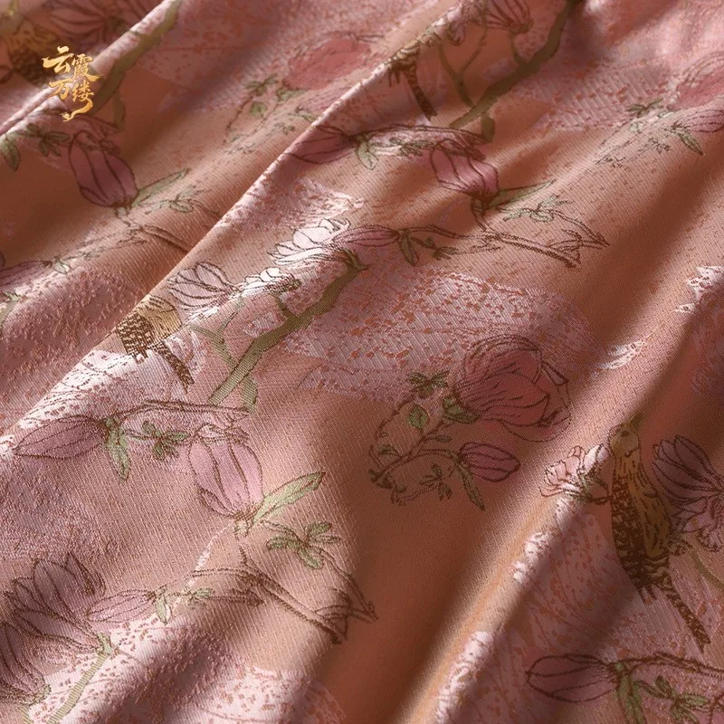 Chinese jacquard brocade fabric for cheongsam and Hanfu clothing designers 4