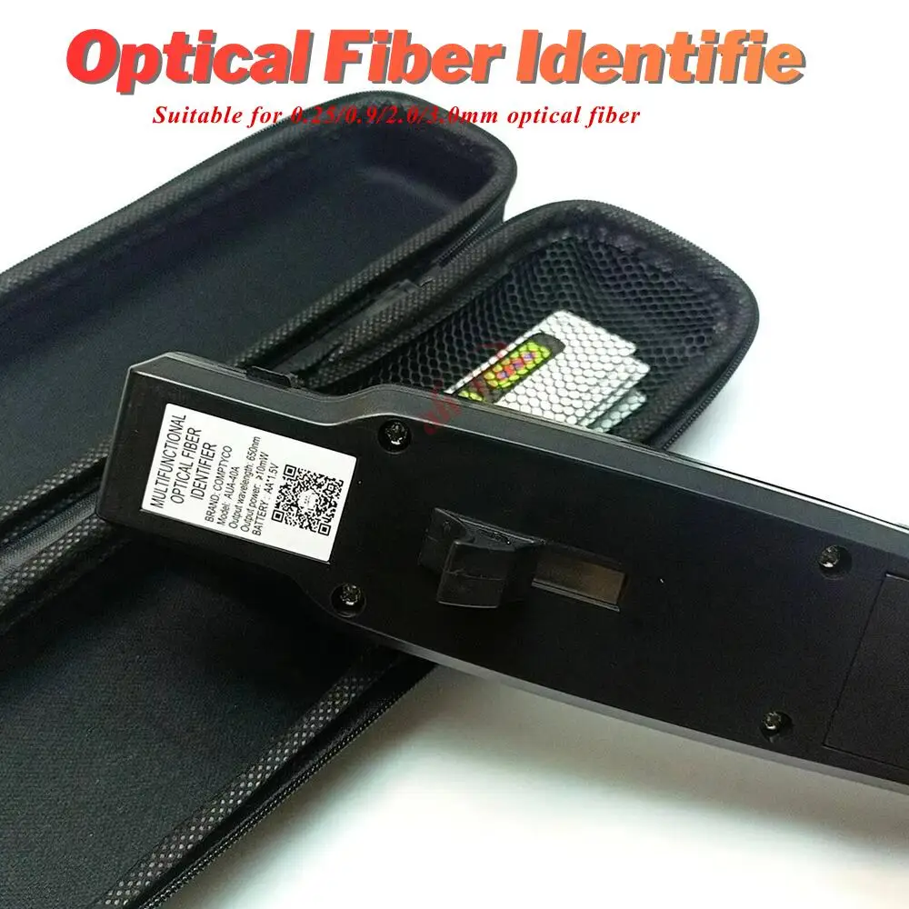 Optical Fiber Identifier AUA-40A Fiber Test Tool 800-1700nm Live Fiber Optic Identification Device With 10mw VFL