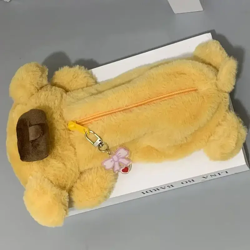 헬로 키티 플러시 연필 케이스 대용량 펜 홀더 학교 대학생을위한 메이크업 가방 귀여운 문구 선물