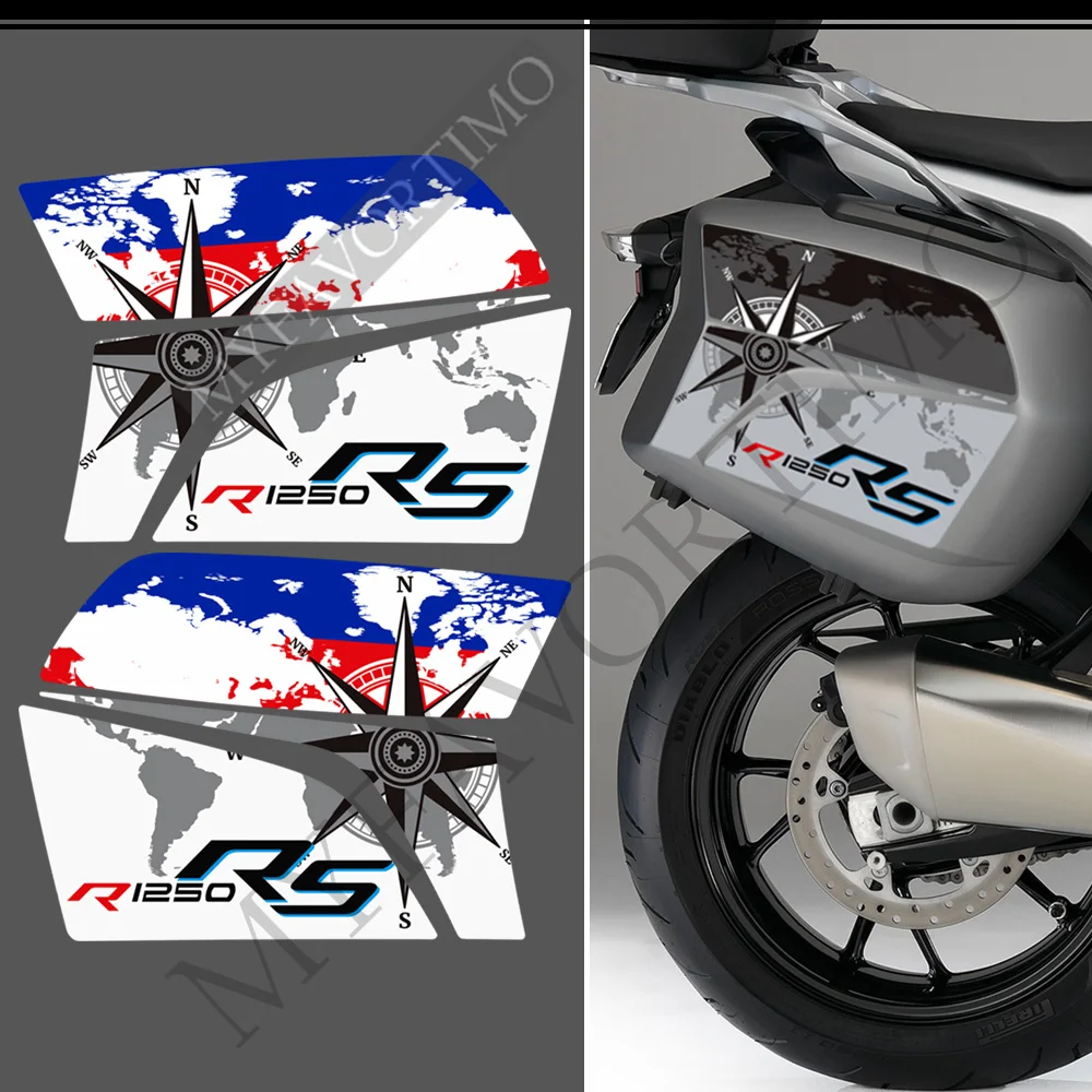 2018 2019 2020 2021 2022 Motorcycle Stickers Decals Trunk Luggage Panniers Cases Emblem Logo For BMW R1250RS R 1250 RS R1250