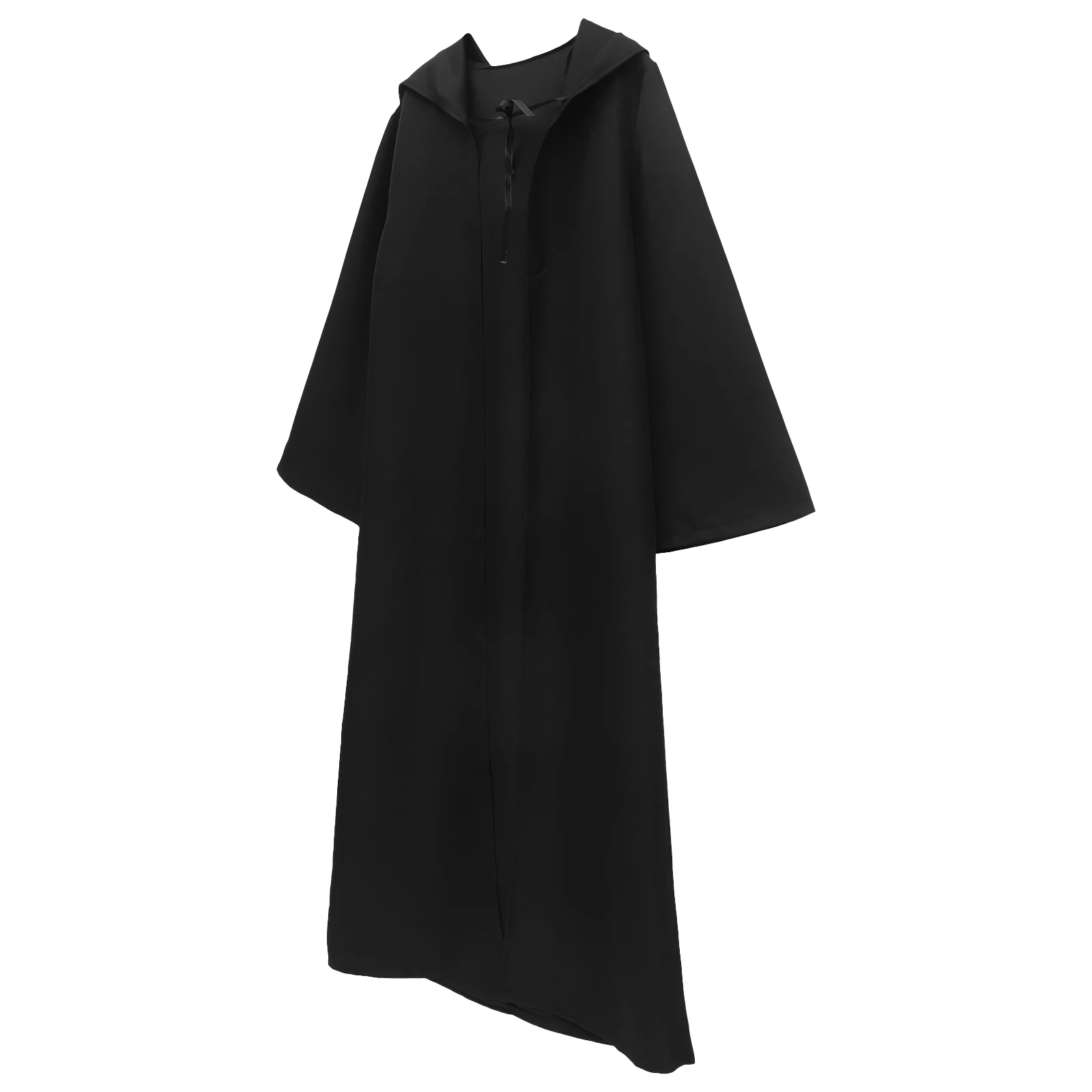 

Creative Cloak For Halloween Black Costume Cosplay Wizard Robe Lightweight Breathable Easy Wear Durable Novel Design For