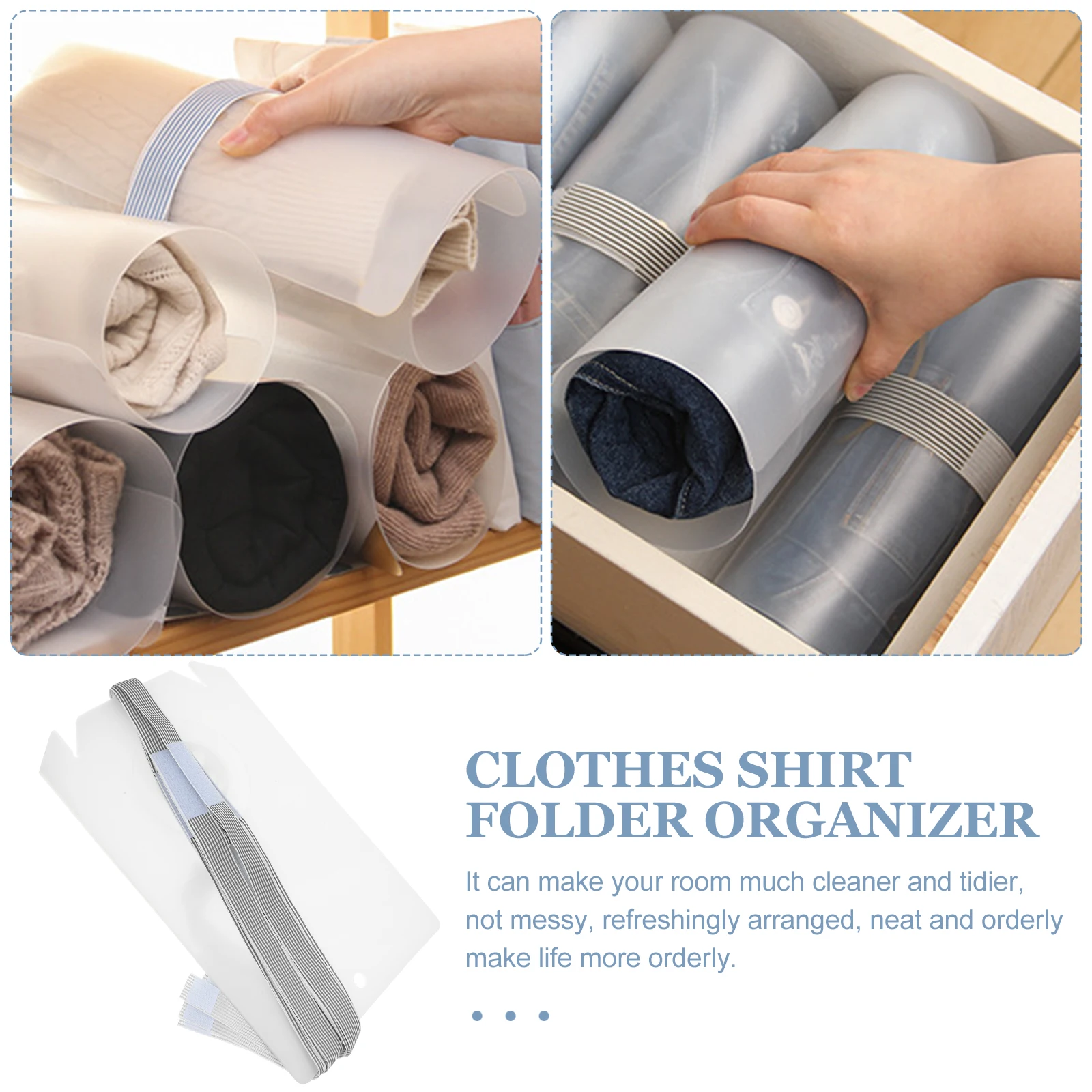 

10pcs Small Clothes Folding Board Folder For T Shirt Pants Storage ganization Drawer Folding Board For Shirt Closet