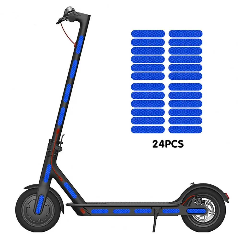 電動スクーターステッカー,反射防止ステッカー,ファッショナブルなデザイン,24個