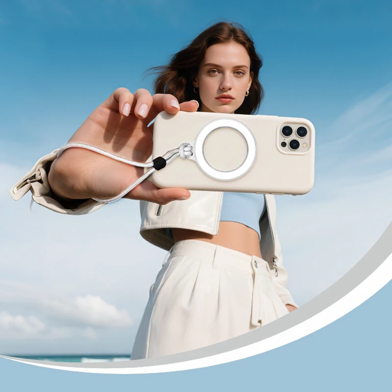 Gantungan kunci Magsafe, liontin tas, magnet, aksesoris kecil, cincin pengikat, tempat penyimpanan, label dekoratif, liontin kecil