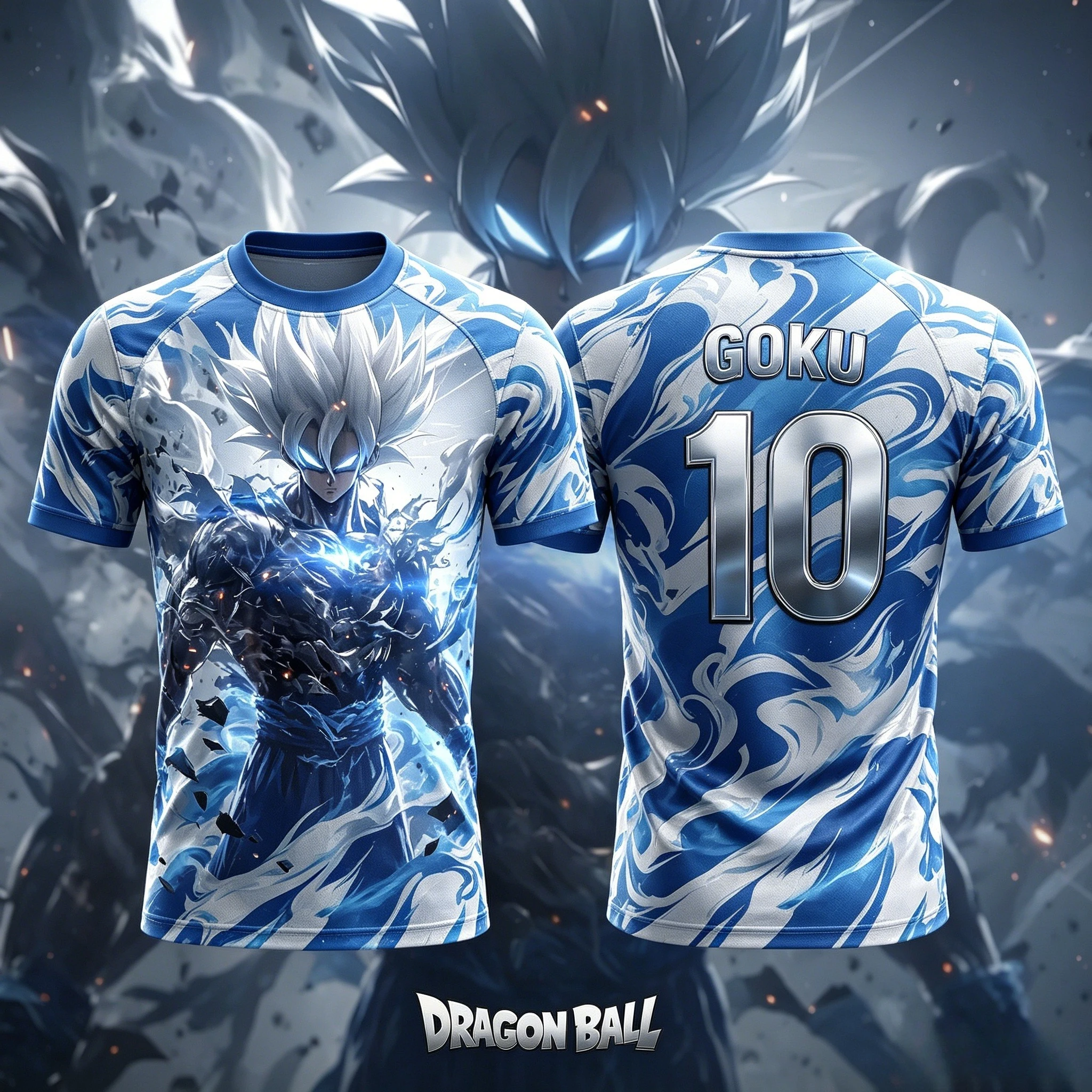Nouveau Maillot de Football 3D Imprimé Dragon Ball NO.10/7 Goku pour Hommes Adultes 2026, T-Shirt Anime pour Enfants, Maillot de Football Spécial Y2k