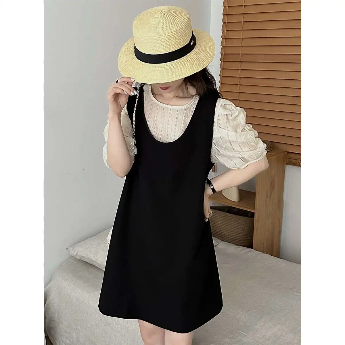 

Оранжевый женский простой кружевной комплект Zhi Pure Desire Sweet Sle Spring Faion, повседневная шикарная рабочая одежда, студенческая orm