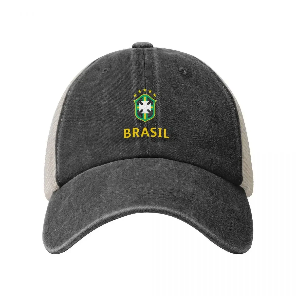 Brasil 2 Cowboy Mesh Baseball Cap Golf Wear Hat Luxury Brand Military Tactical Cap Hat Man For The Sun Women's 2024 Men's