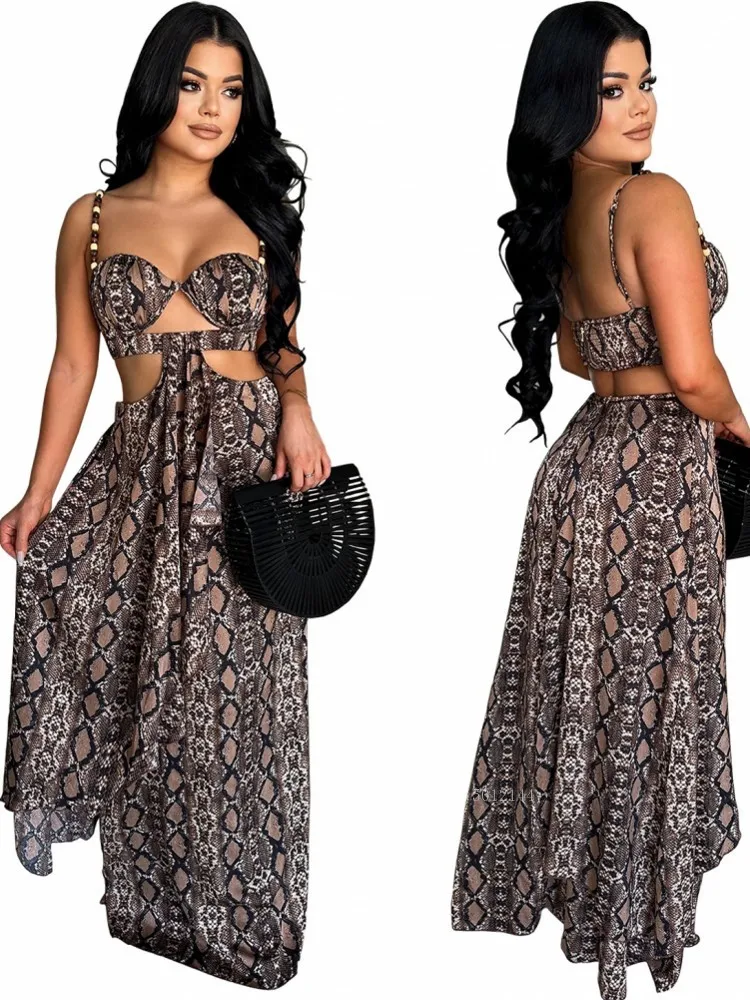 

African Dresses For Women Elegant Dashiki Spaghetti Strap Hollow Out Maxi Dress Traditional Africa Clothing Fairy Long Dress