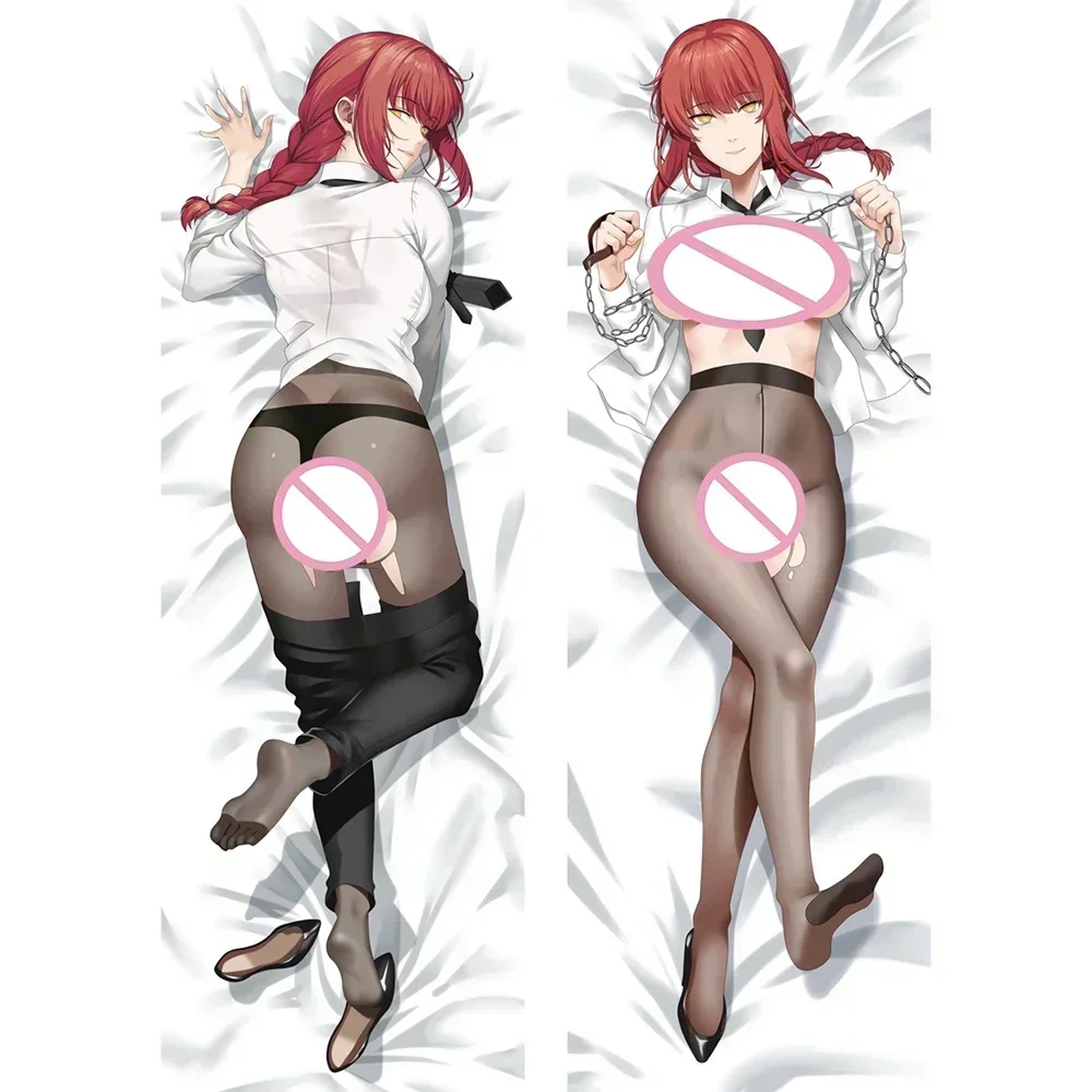 Chainsaw Man Dakimakura Anime Makima Cosplay Body Pillow Case Double-sided Print Hugging Cushion Cover Life-size Body Pillowcase