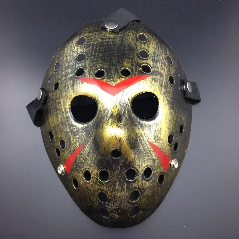 Friday the 13th Jason Voorhees فيلم قناع الهوكي ، قناع مخيف ، أقنعة تأثيري حفلة الهالوين للرجال البالغين ، هدية الرعب