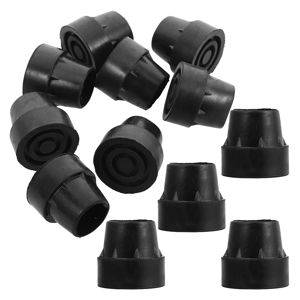 

12 Pcs Trampoline Foot Mats Rubber Leg Caps Pole Replacement Tips Jumping Feet Set of Pad Chair Covers Parts