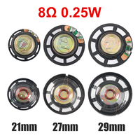 5PCS 0.25W Speaker 8ohm Loudspeaker 0.25 Watts 8R Plastic Shell Speaker Horn External Magnetic Speakers Diameter 21MM/27MM/29MM