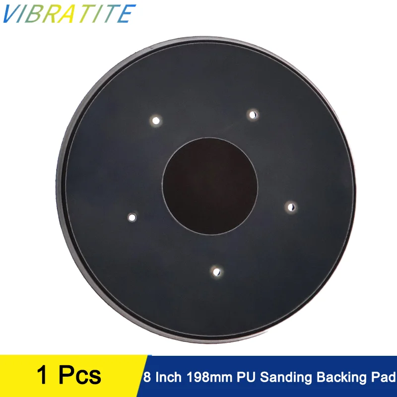 8 Inch 198mm PU Sanding Backing Pad 1 Pcs Hook and Loop Sanding Disc Back‑up Pad for Orbital Sander Polishing Grinding Tool