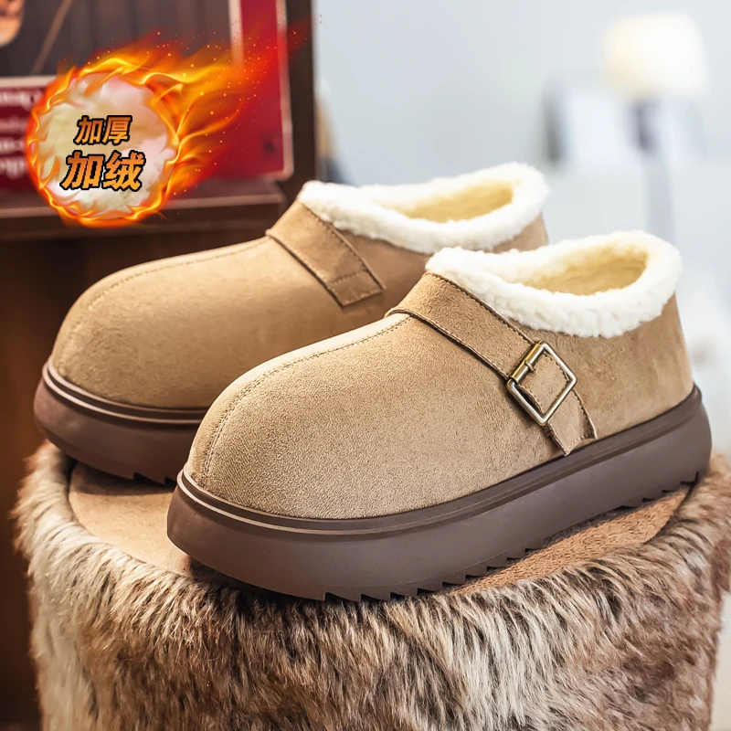 Men Warm Plush Lined Retro Work Ankle Boots Durable Stitched Upper Anti Slip Sole Comfort Boots For Autumn Winter Urban Matching