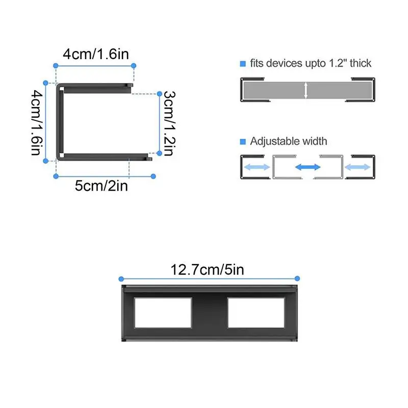 Onder Bureau Laptop Lade Compatibele Laptop Stands Met Anti-Kras Siliconen Laptop Houder Voor Thuis Leeszaal Appartement Studie