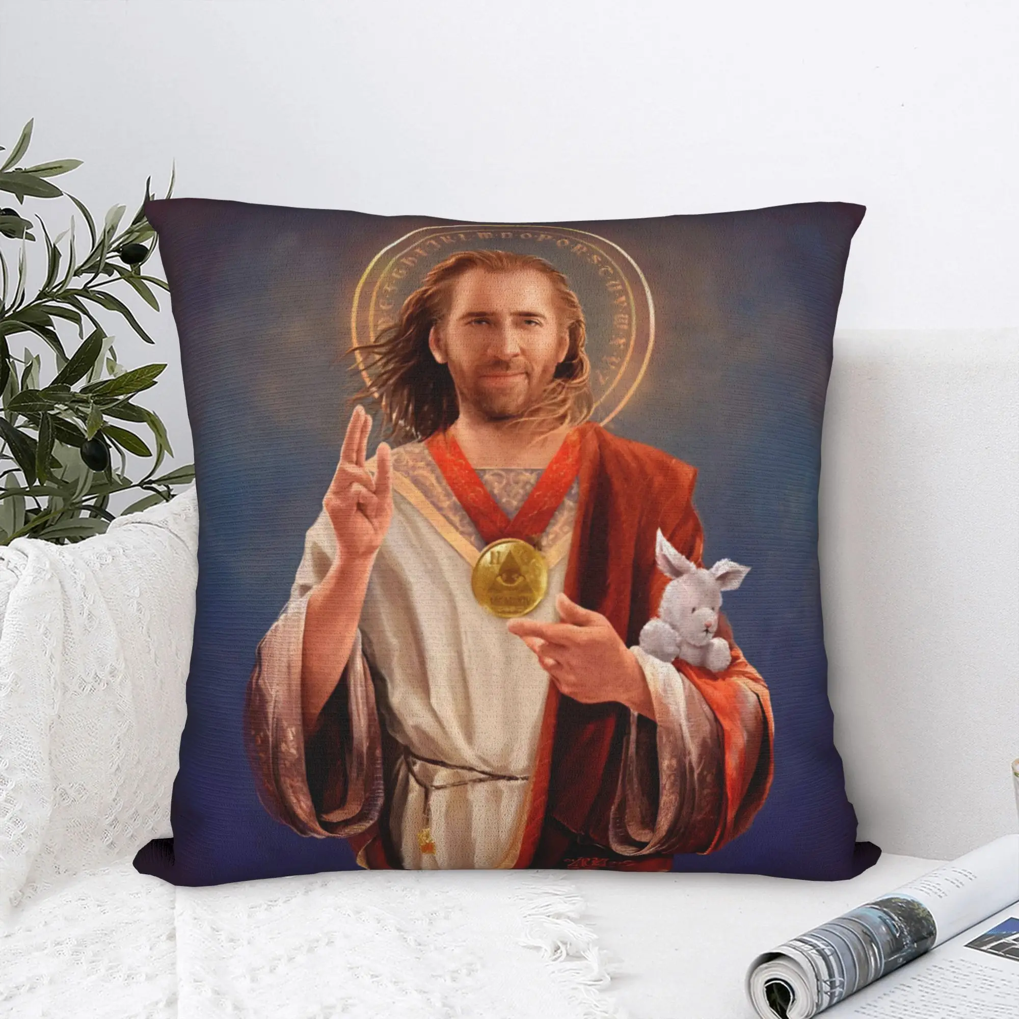New Style Bedroom Nicolas Cage Decorations Pillowcase Stuff  Pillow Cover Square Multi Size