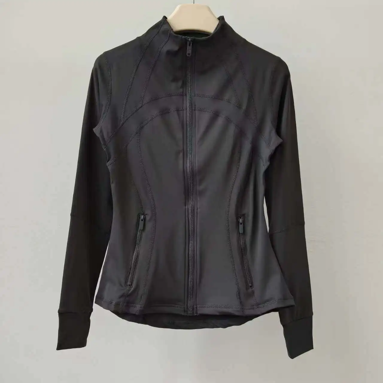 Yoga Clothing Jacket Women Slimming Running Training Sports Stand-up Collar Long-sleeved Fitness Clothing Body-slimming Pilates - view 5