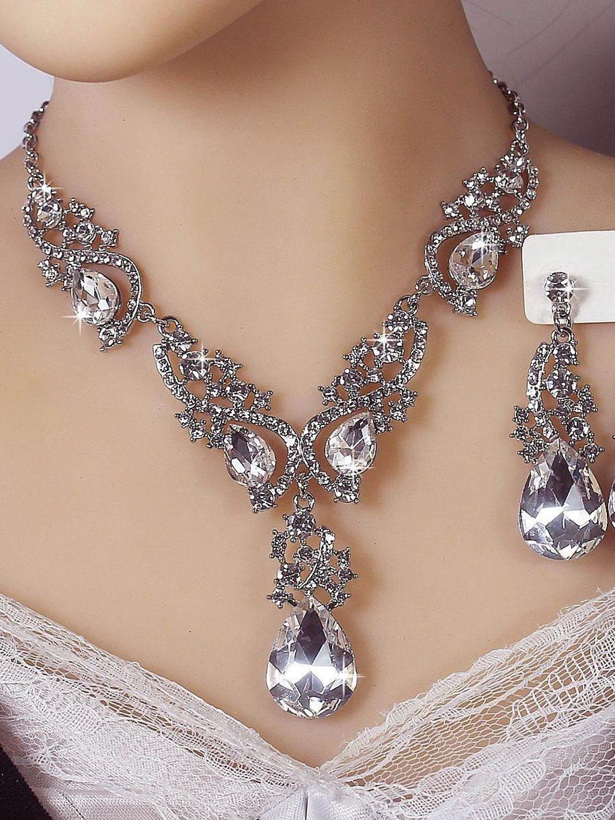 heavyweight-crystal-glass-alloy-diamond-necklace-earring-set-wedding-jewelry-accessories-for-women-elegant-atmosphere