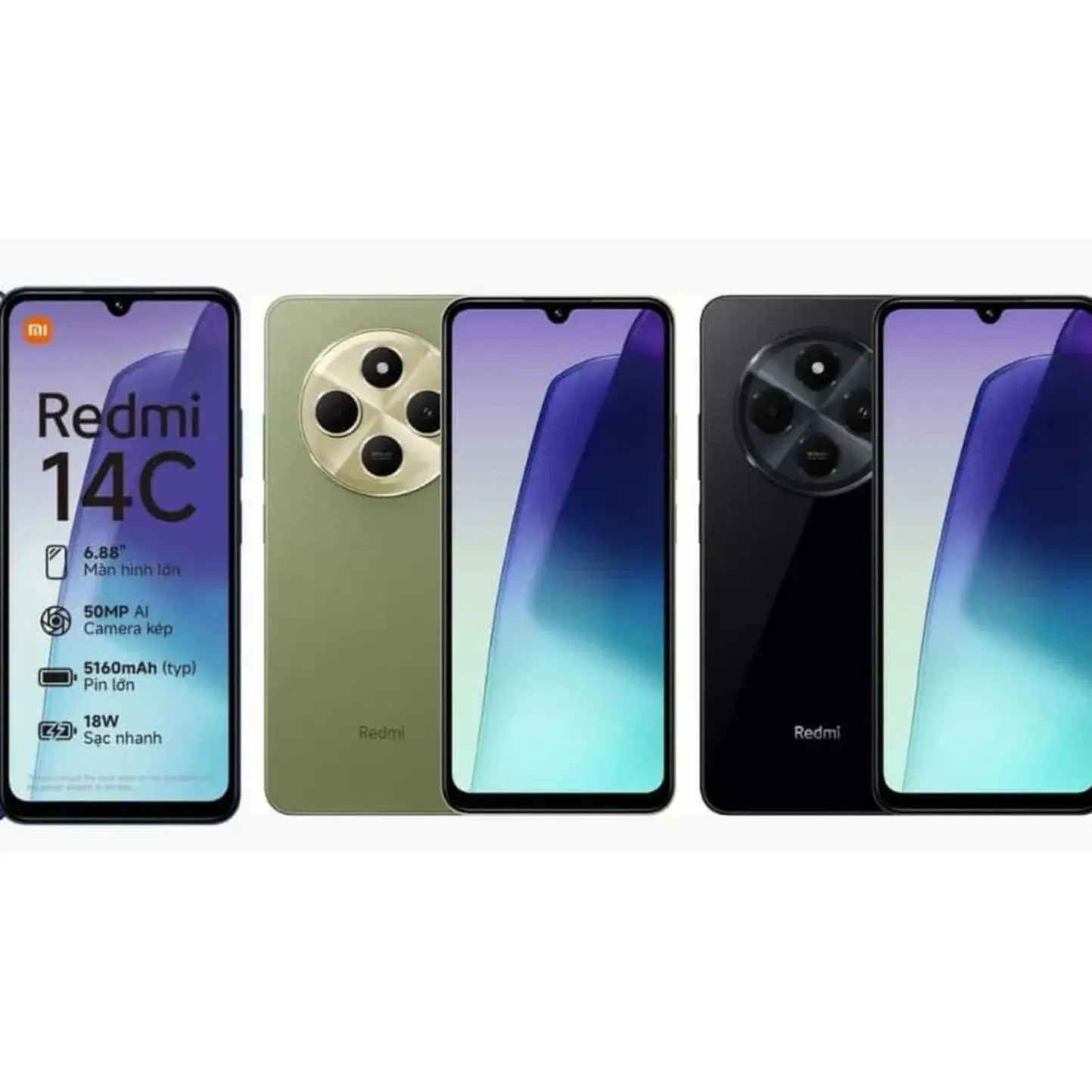 Xiaomi Smartphone Redmi 14C 6,88 screen Octa Core 6GB RAM + 128GB ROM 5160mAh battery