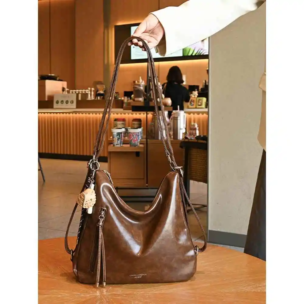 

Ретро-сумка-тоут для женщин, модная осенне-зимняя сумка на два плеча, многофункциональная сумка на одно плечо для офиса