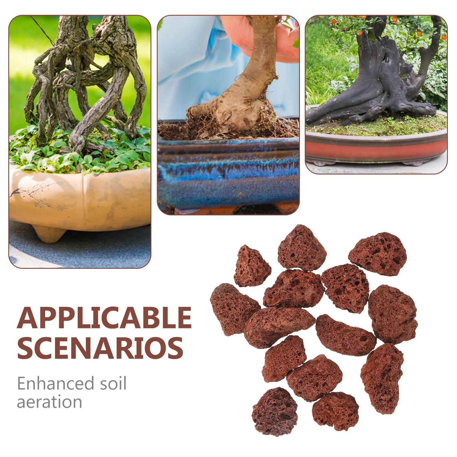 Aquarium Decoration Rock - 1 Paket 600g Akvaryum Lav Taşı,