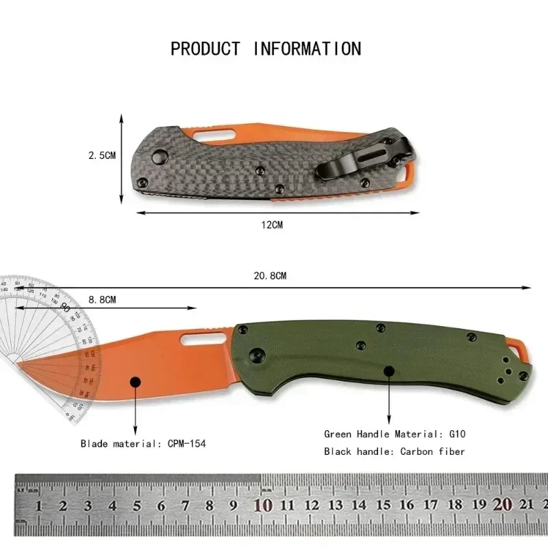 Multi-tool EDC BM 15535 Folding Pocket Knife Carbon Fiber/G10 Handles CPM-154 Blade Portable High Quality Durable Knives Tools