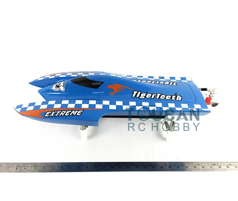 E22 Fiber Glass Blue Electric High Speed Racing RTR RC Boat W/ Motor Servo ESC Battery Toucan Toys for Adults Gift THZH0024-SMT8