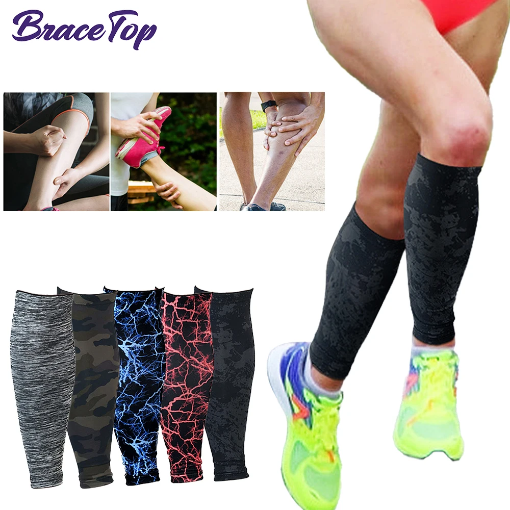 

Sports Compression Leg Sleeve Camouflage Cycling Leg Warmers Running Basketball Football Calf Support Outdoor Sport UV Protect