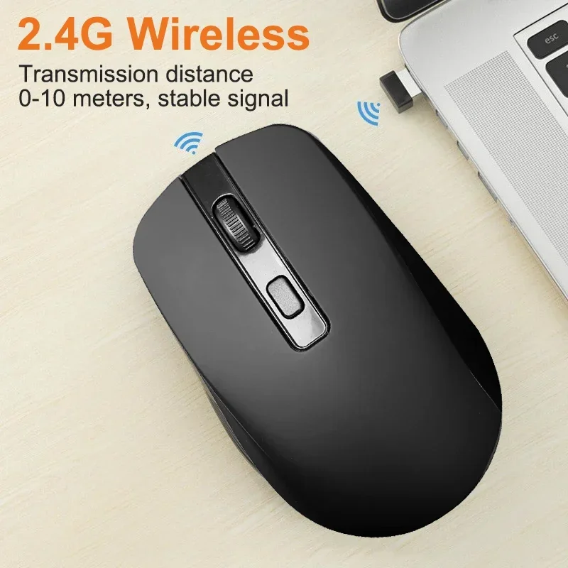 Wireless Mouse Gaming Ergonomic 1600DPI 4 Buttons Mouse For MacBook Tablet Computer PC Laptop Accessories 2.4G USB Mouse Mice