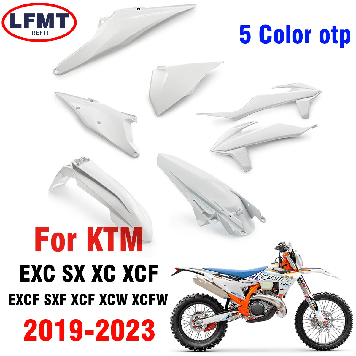 Motorcycle Plastic Full Fairing Body Cover For KTM XC  XCW SX XC-F EXC EXC-F SX-F XCF-W 125 150 250 300 350 450 500 2019-2023