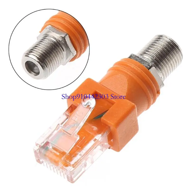 L4MD F FEMAL DER RJ45 MALE COAXIAL MOOLLE COUPLER -Adapter RJ45 zum RF -Stecker -Konverter -Ethernet -Kabel,