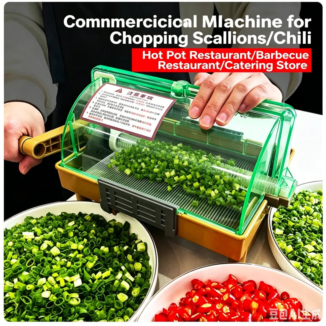 Mini Special Green Onion Chopper Commercial Kitchen Slicer For Millet Pepper Coriander Garlic Chives Garlic Sprouts Cutting