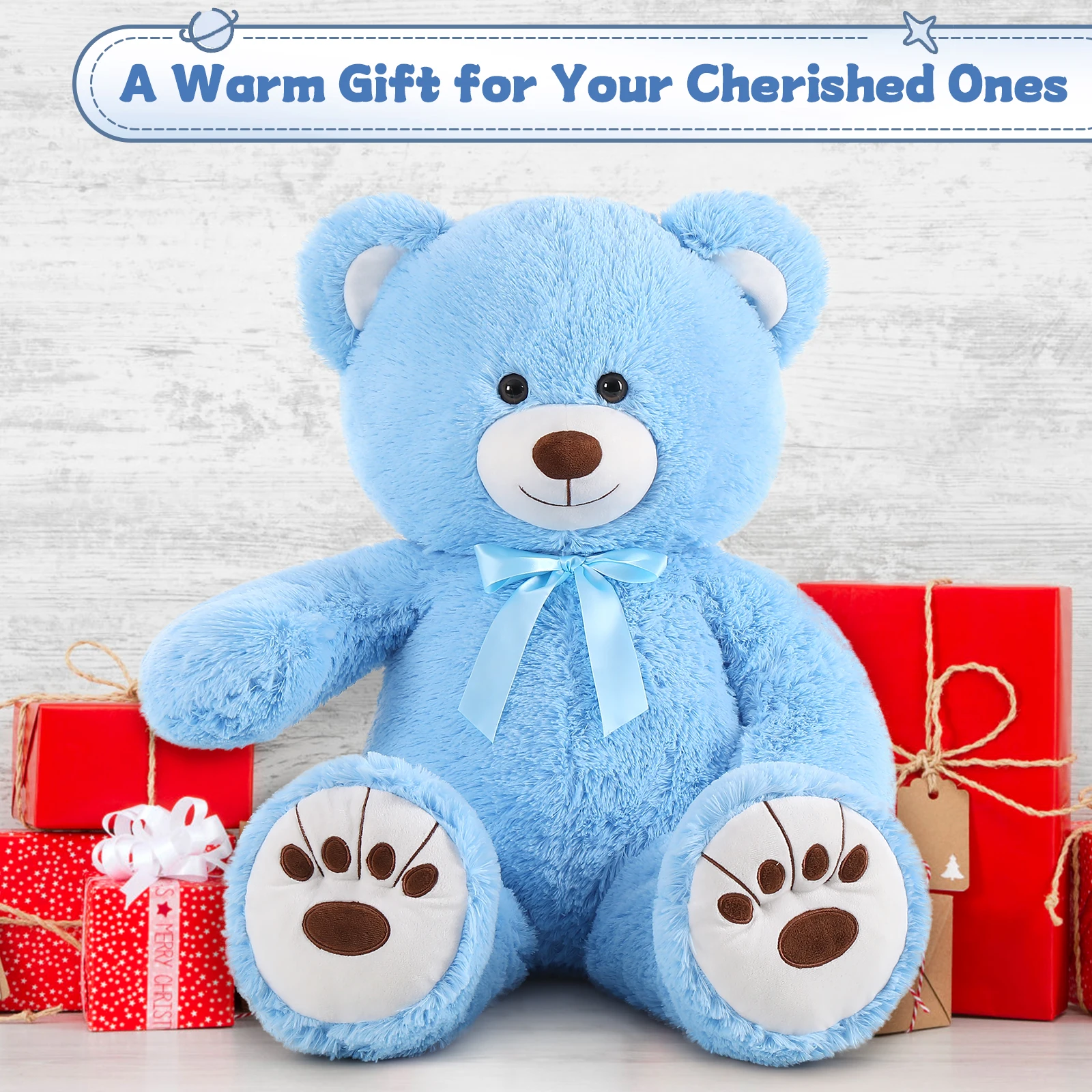 W302 Ultimate 8-częściowy Zestaw Gigantycznych Pluszaków - 89 cm Większe Jest Lepsze, Pluszaki, Najlepsze Niespodzianka na Boże Narodzenie, Urodziny