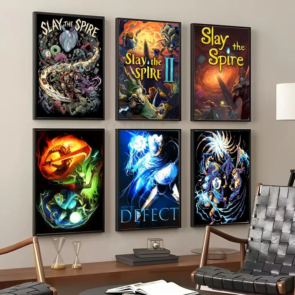 Game S-Slay the Spire Painting Calligraphy Cotton Canvas Wall Art Poster Quality Decor Painting for Home Decor