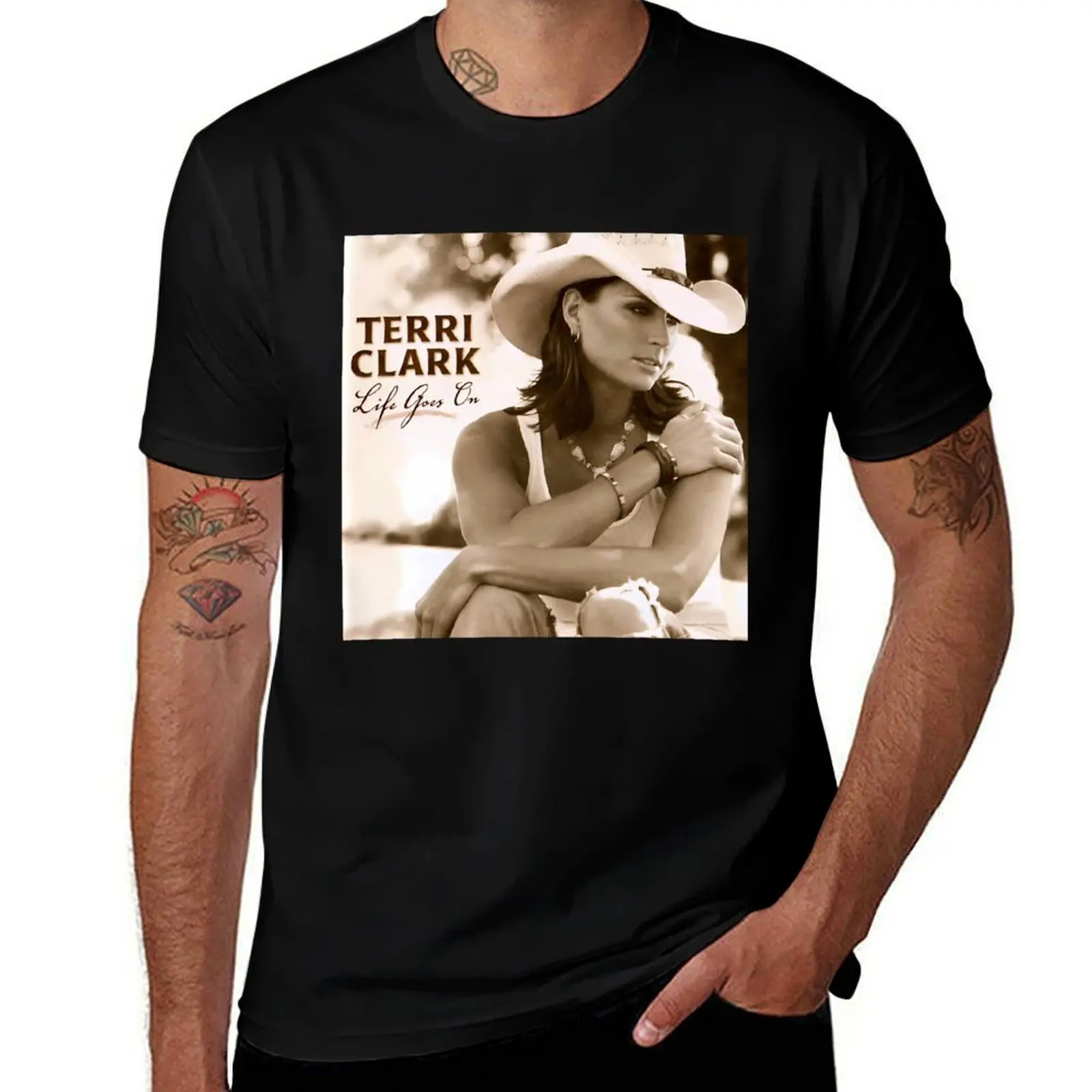 

Terri Clark life goes on T-Shirt essential t shirt t shirts for man slim fit man t shirt summer T-Shirt