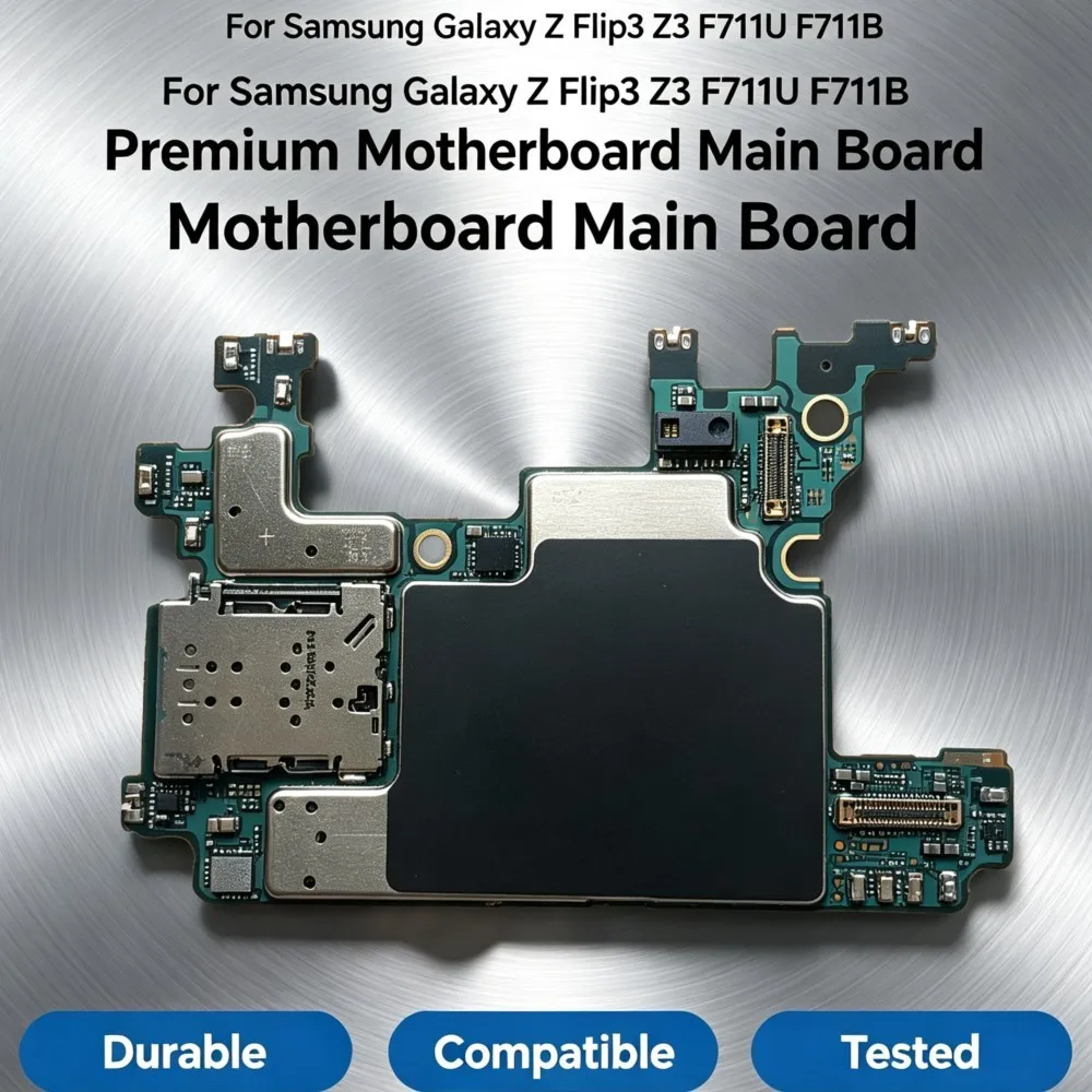 Fully Tested Unlocked Replacement Mainboard Repair Accessory For Samsung Galaxy Z Flip3 SM-F711U SM-F711B Logic Motherboard