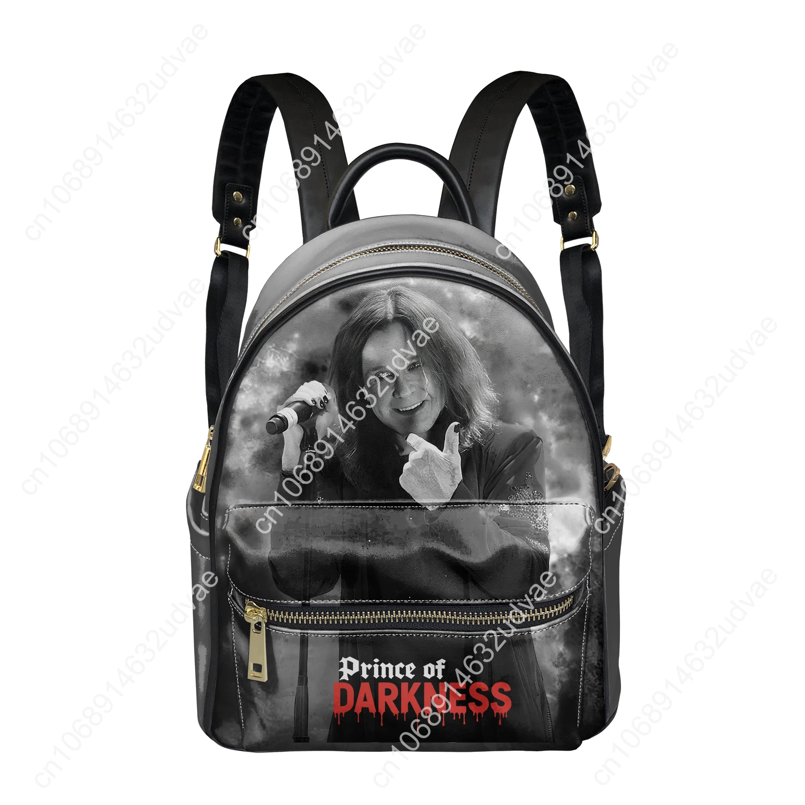 Ozzy Osbourne PU Backpack Women Men Knapsack Back To The Beginning Personalized Image Double Shoulder Bag Rucksack Gift Daypack