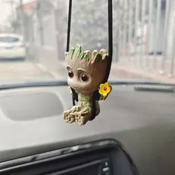 5-6Cm Tree Man Groot Guardians of The Galaxy Marvel Avengers Anime Mini Toys Action Figure Sitting Groot kids Toys Gifts