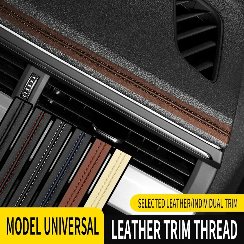 3MCar Interior Self Adhesive Trim Line Dashboard Door PU Leather Decoration DIY Braided Strip Decorations Automotive Accessory