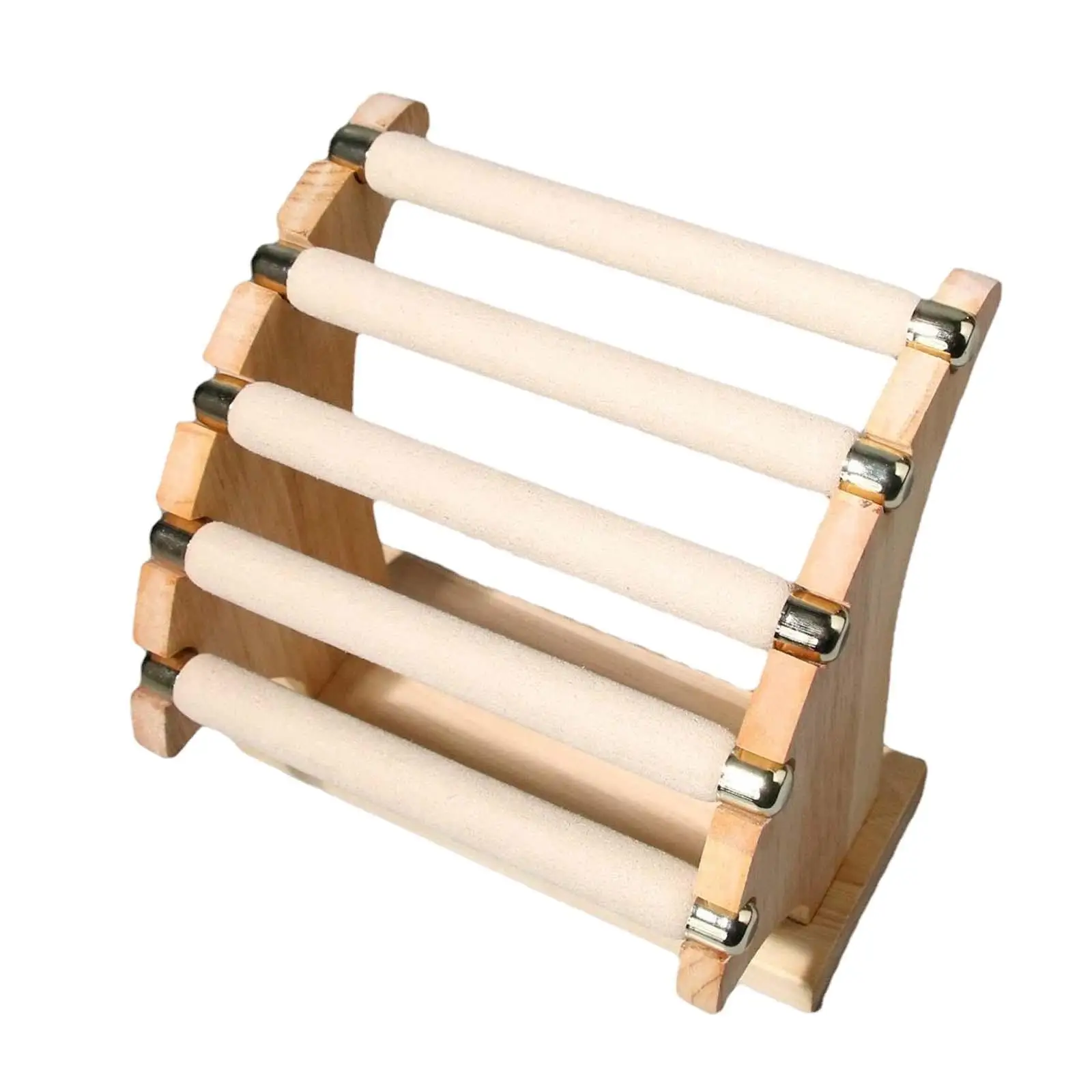 

Rings Holder Jewelry Display Stand Wooden Base Photo Props Organizer for Bracelets