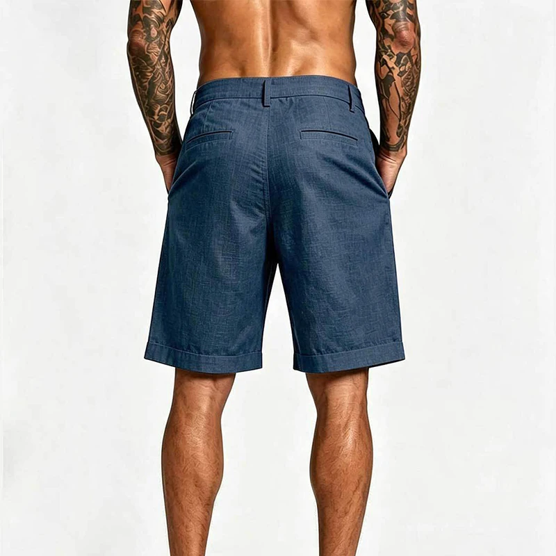 Stylish Multi Pockets Cargo Shorts Mens 2026 Summer Vintage Solid Color Loose Shorts For Men Daily Leisure Breathable Shorts